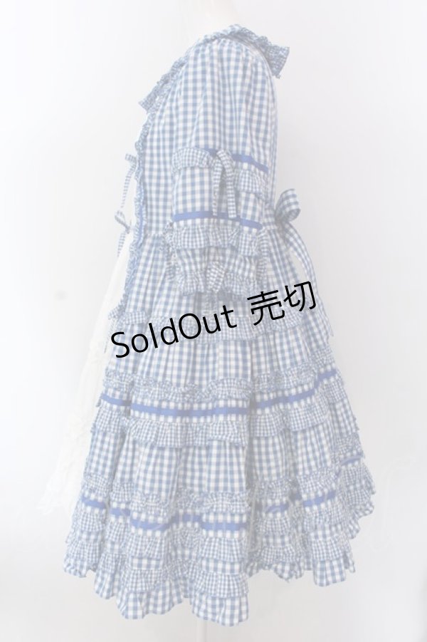 画像4: Angelic Pretty / Little Houseワンピース  ブルー×シロ O-25-02-24-027-AP-OP-IG-OS (4)
