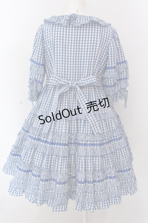 画像5: Angelic Pretty / Little Houseワンピース  ブルー×シロ O-25-02-24-027-AP-OP-IG-OS (5)