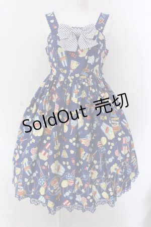 画像: Angelic Pretty / Happy Park Carnivalジャンパースカート  ネイビー O-25-02-24-033-AP-OP-OW-OS