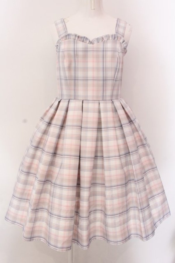 画像1: BAROQUE / Hyacinth シリーズ ジャンパースカート M ピンク×ラベンダー O-25-02-24-034-EL-OP-OW-ZT090 (1)