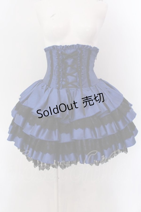 画像1: ATELIER PIERROT / ミニコルセットスカート  ブルー O-25-02-24-038-EL-SK-OW-OS (1)