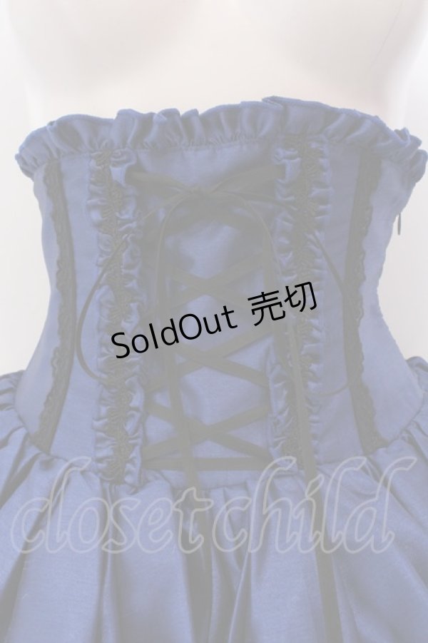 画像2: ATELIER PIERROT / ミニコルセットスカート  ブルー O-25-02-24-038-EL-SK-OW-OS (2)