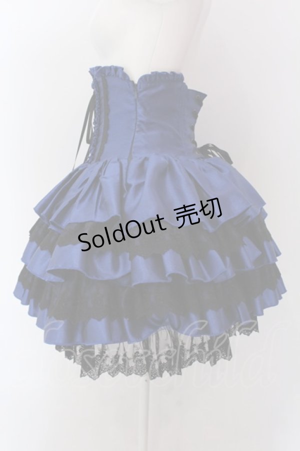 画像4: ATELIER PIERROT / ミニコルセットスカート  ブルー O-25-02-24-038-EL-SK-OW-OS (4)