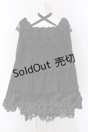 画像: Vallee lys / Coquelicot dress ショート丈  ブラック O-25-02-24-039-EL-OP-OW-OS