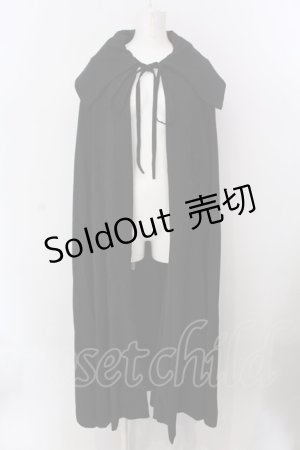画像: Moi-meme-Moitie / クロスローズ刺繍マント  ブラック×ブラック O-25-02-24-074-MO-JA-IG-ZT130