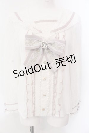 画像: LIZ LISA / レースセーラーブラウス  シロ×ピンク O-25-02-24-077-LO-BL-IG-OS