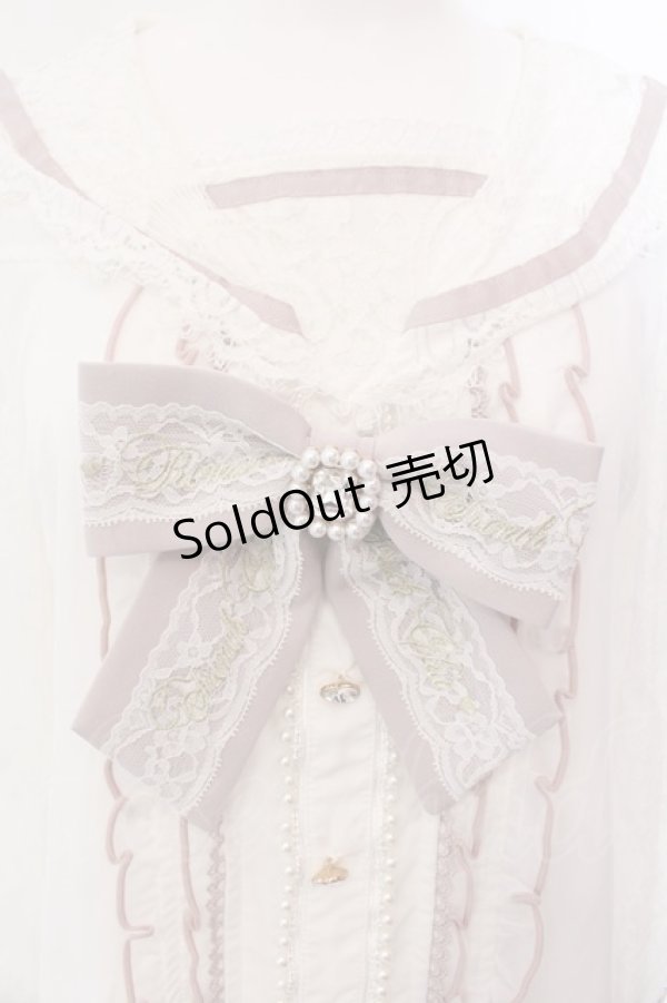 画像2: LIZ LISA / レースセーラーブラウス  シロ×ピンク O-25-02-24-077-LO-BL-IG-OS (2)