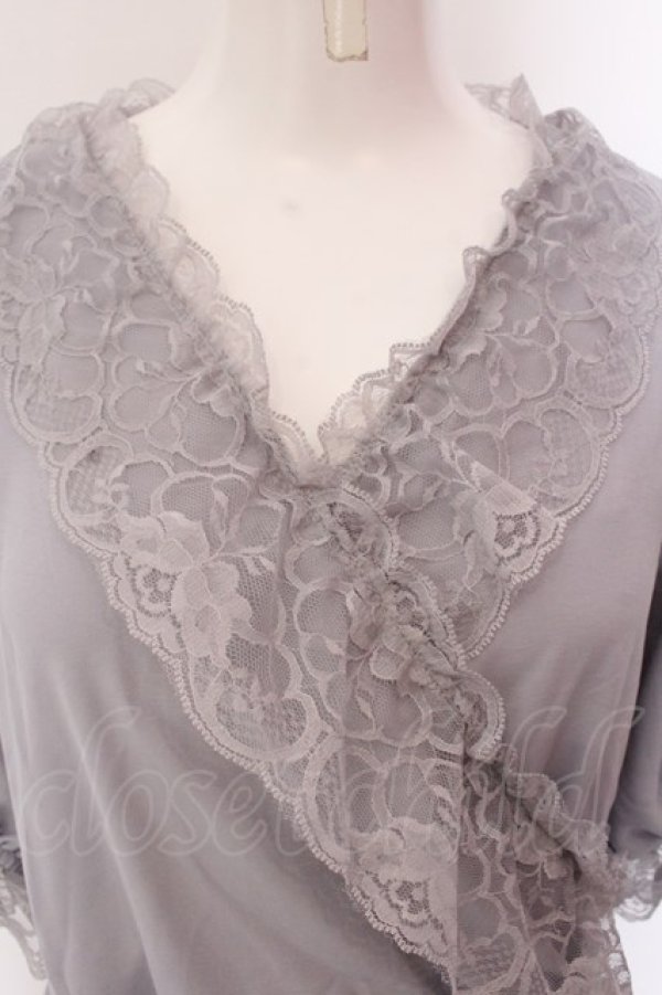 画像2: Swankiss / RS cross chiffon　O/P  公式色展開グレー O-25-02-24-082-CA-OP-IG-ZT0502 (2)