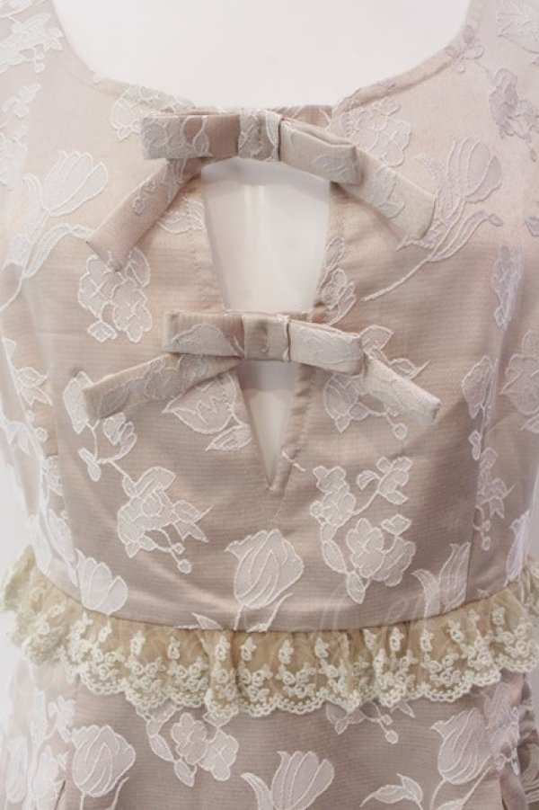 画像2: Swankiss / HS european ribbon O/P  ベージュ O-25-02-24-083-CA-OP-IG-ZT0502 (2)