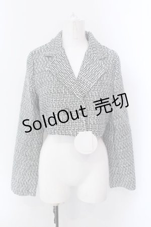 画像: DearMyLoveRose / ツイードショートジャケット L シロ×クロ O-25-02-24-088-EL-JA-IG-OS