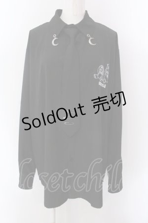 画像: ACDC RAG / ムーンバニードールズシャツ  ブラック O-25-02-24-089-PU-BL-IG-OS