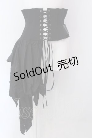 画像: Sheglit / レザーリストレイントコルセット M ブラック O-25-02-24-092-EL-TO-IG-OS