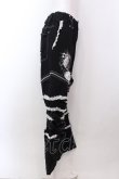 画像4: DimMoire / Deco Denim Pants　デニムパンツ M ブラック×ホワイト O-25-02-24-002-GO-PA-OW-ZI (4)