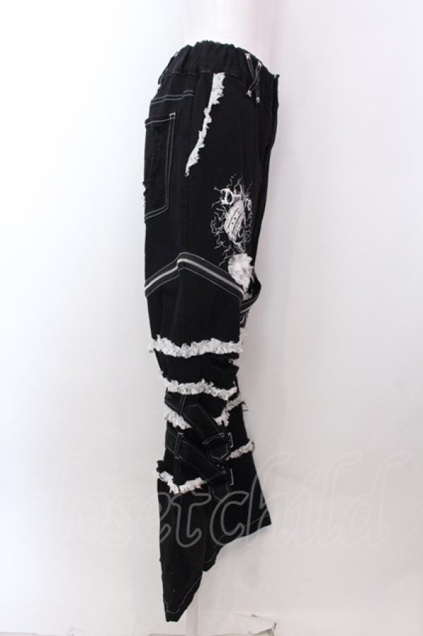 DimMoire / Deco Denim Pants デニムパンツ M ブラック×ホワイト