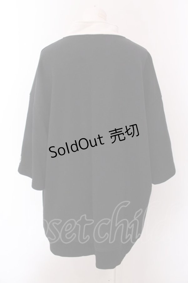 画像4: TRAVAS TOKYO / Logo half zip Tシャツ F ブラック O-25-02-24-017-PU-TO-YM-OS (4)