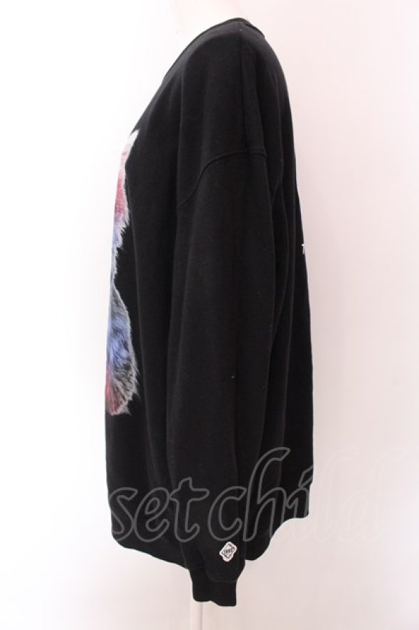画像2: TRAVAS TOKYO / Glutton cat L/S　カットソー F ブラック O-25-02-24-018-PU-TO-YM-ZI (2)