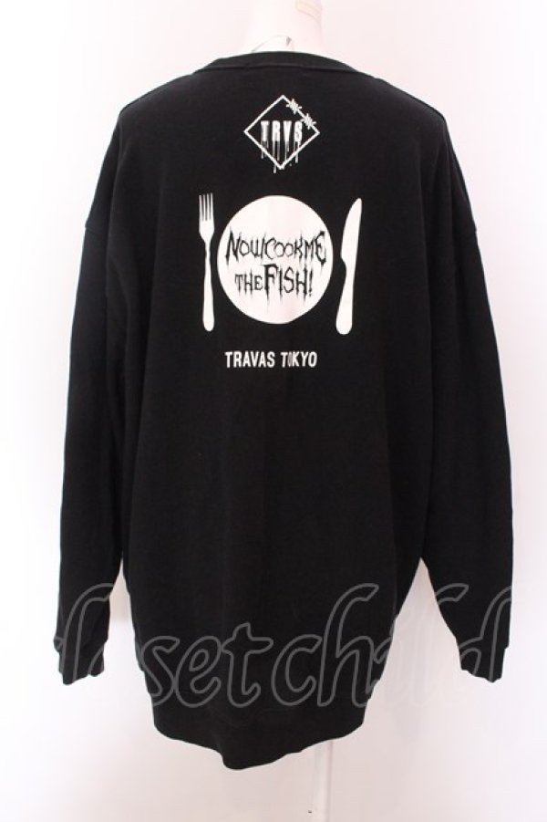 画像3: TRAVAS TOKYO / Glutton cat L/S　カットソー F ブラック O-25-02-24-018-PU-TO-YM-ZI (3)