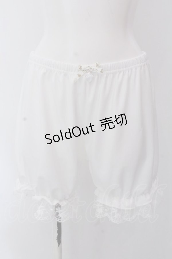 画像1: m petit by misako / NINA'S コラボドロワーズ L~LL ホワイト O-25-02-25-001-LO-PA-IG-OS (1)