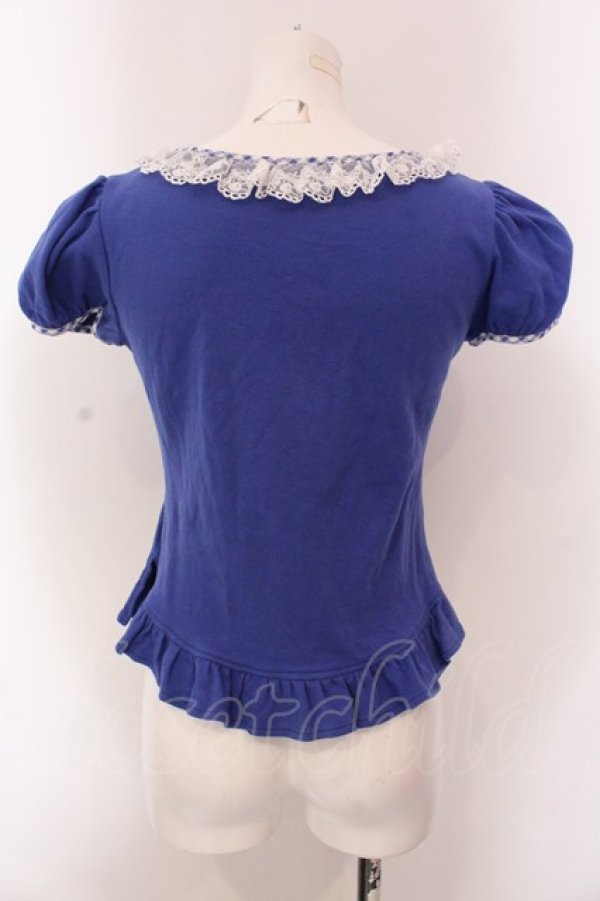 画像4: Angelic Pretty / Lovelyギンガムリボンカットソー  ブル0ー O-25-02-25-024-AP-TO-IG-OS (4)