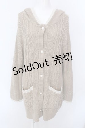 画像: axes femme / バイカラーニットコーディガン F キャメル O-25-02-25-028-AX-TO-OW-OS