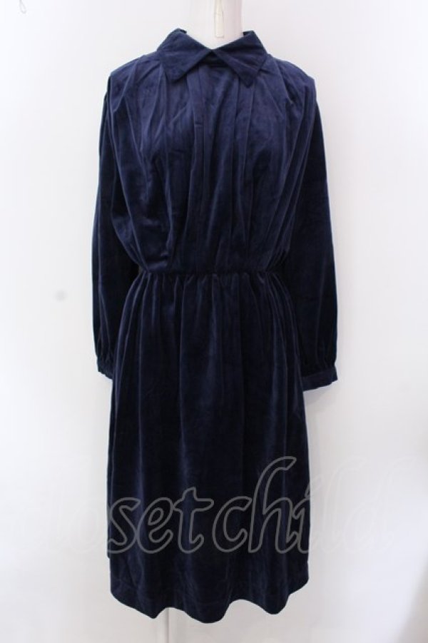 画像1: LEBECCA boutique / どこかで見た気のワンピース F ネイビー O-25-02-25-033-EL-OP-OW-ZT201 (1)