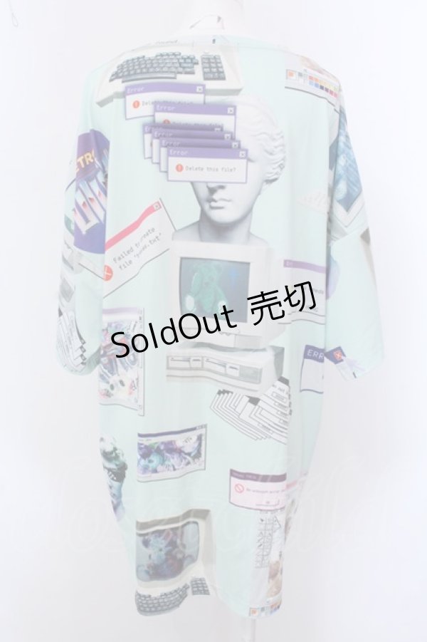 画像3: TRAVAS TOKYO / 昇華TEE（Vapor wave 総柄）Tシャツ F ライトグリーン O-25-02-25-037-PU-TO-OW-OS (3)