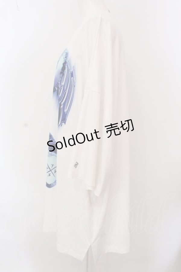 画像2: TRAVAS TOKYO / Plush bunny zombie ビッグTシャツ F ホワイト O-25-02-25-038-PU-TO-OW-OS (2)