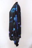 画像2: TRAVAS TOKYO / 総柄シフォンブルゾン F ブラック O-25-02-25-039-PU-JA-OW-ZI (2)