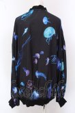 画像3: TRAVAS TOKYO / 総柄シフォンブルゾン F ブラック O-25-02-25-039-PU-JA-OW-ZI (3)