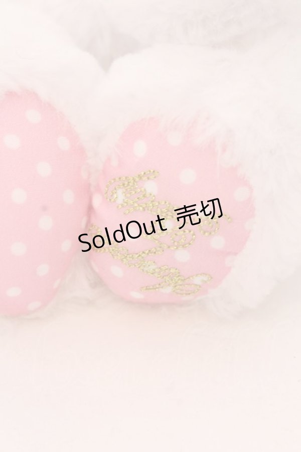 画像4: Angelic Pretty / Toyboxはにかみベアーぬいぐるみポーチ  シロ×ピンク O-25-02-25-047-AP-BG-IG-OS (4)