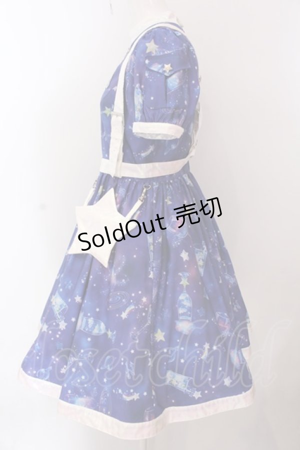 画像4: Angelic Pretty / Galaxy Cocktailワンピース  ネイビー O-25-02-25-006-AP-OP-IG-OS (4)