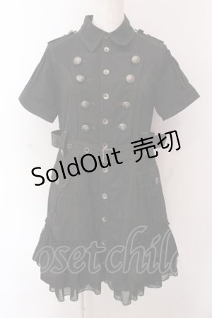 画像: ALGONQUINS / ナポレオンシャツワンピース F ブラック O-25-02-25-010-AL-OP-OW-OS