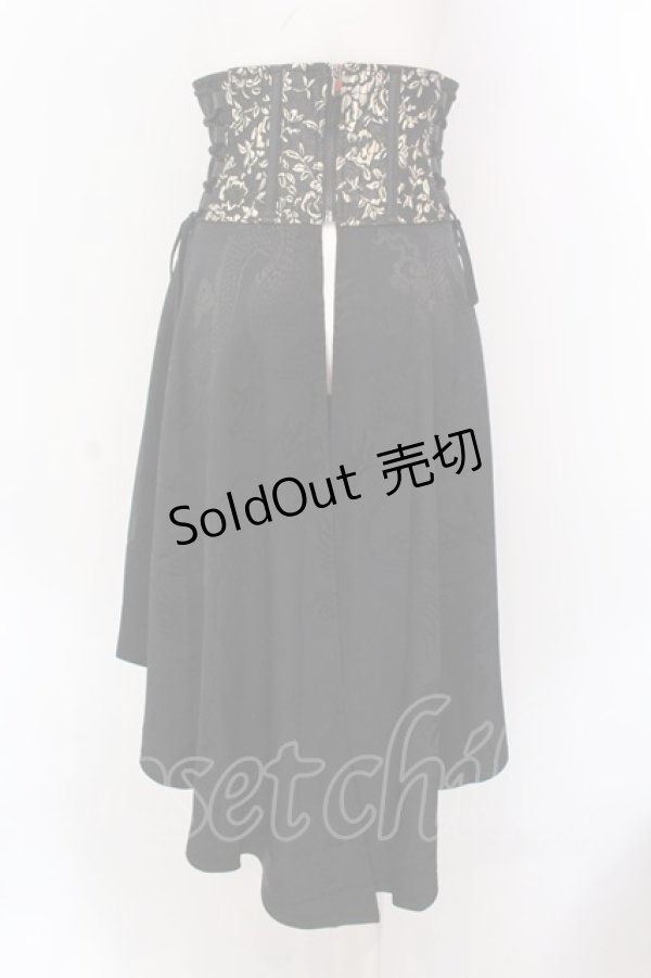 画像4: Qutie Frash / 後ろロングラップコルセット  ブラック×レッド×ゴールド O-25-02-25-020-QU-TO-OW-OS (4)