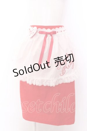 画像: Angelic Pretty / Milkshakeタイトスカート  アカ×シロ O-25-02-26-036-AP-SK-OW-OS