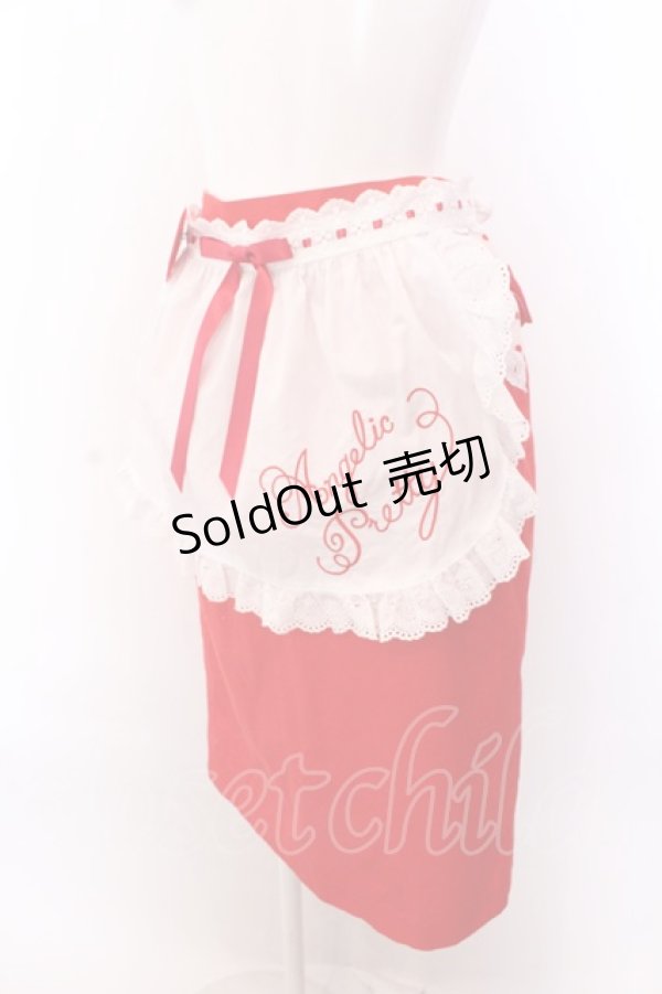 画像2: Angelic Pretty / Milkshakeタイトスカート  アカ×シロ O-25-02-26-036-AP-SK-OW-OS (2)