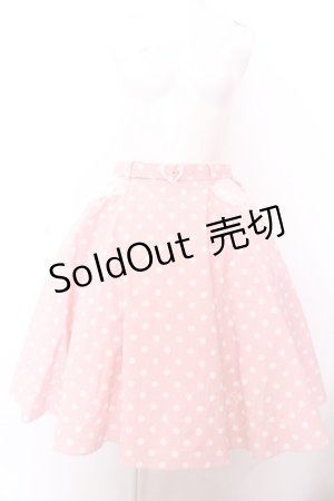 画像: Angelic Pretty / Milkshakeドットサーキュラースカート  ピンク O-25-02-26-005-AP-SK-OW-OS