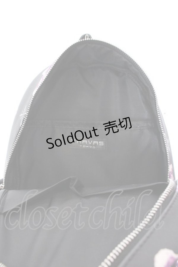 画像4: TRAVAS TOKYO / PUBack Pack 「Small」　くまプリント総柄バックパック  ブラック×パープル O-25-02-26-040-PU-BG-OW-OS (4)