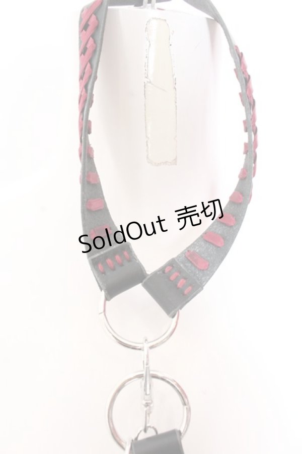 画像2: Otori. / 独り占めチョーカー/ブレス『支配』  ブラック×レッドリボン O-25-05-30-1018-PU-AC-OW-ZT444-F002 (2)
