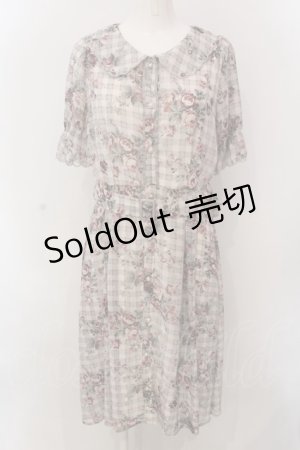 画像: axes femme / 花柄フェミニンワンピース M ピンク O-25-02-26-1031-AX-OP-OW-OS