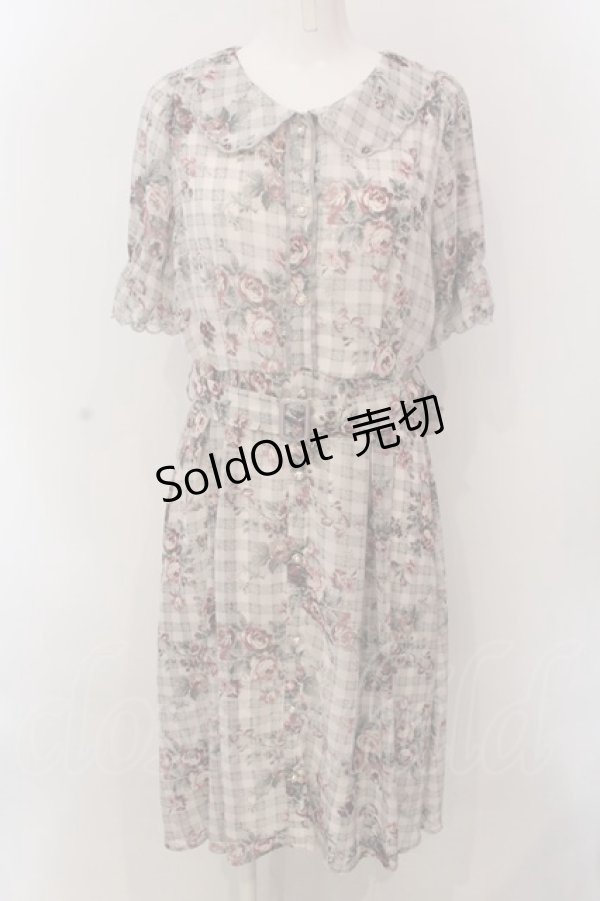 画像1: axes femme / 花柄フェミニンワンピース M ピンク O-25-02-26-1031-AX-OP-OW-OS (1)