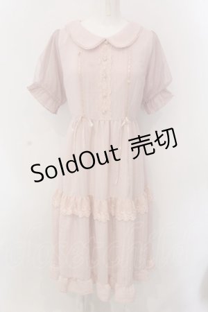 画像: axes femme POETIQUE / ティアードドーリーワンピース M ピンク O-25-02-26-1032-AX-OP-IG-OS