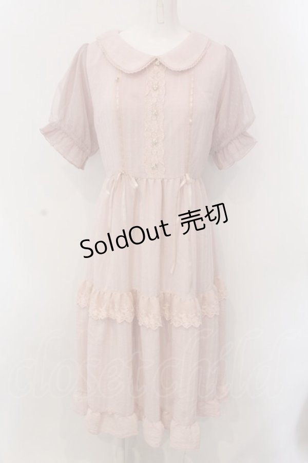 画像1: axes femme POETIQUE / ティアードドーリーワンピース M ピンク O-25-02-26-1032-AX-OP-IG-OS (1)