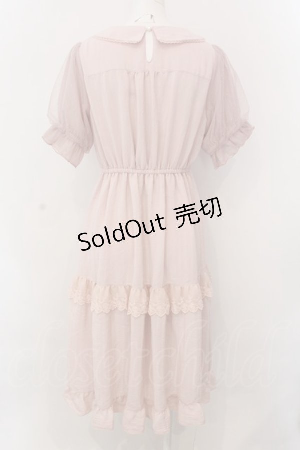 画像4: axes femme POETIQUE / ティアードドーリーワンピース M ピンク O-25-02-26-1032-AX-OP-IG-OS (4)