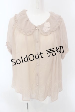 画像: axes femme / 重ね着風フェミニンシャツブラウス M アワピンク O-25-02-26-1012-AX-BL-SZ-OS
