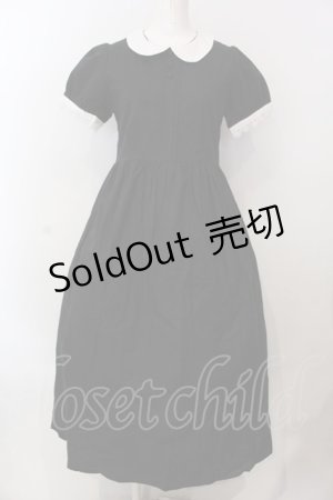 画像: SERAPHIM / 夏のエコールワンピース（コットン　ロング丈）  クロ O-25-02-26-1003-LO-OP-OW-OS