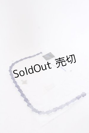 画像: 【SALE】Moi-meme-Moitie / M+CROIXキャップ  ホワイト×ブルーレース O-25-05-29-1018-MO-AC-OW-ZT394-F005