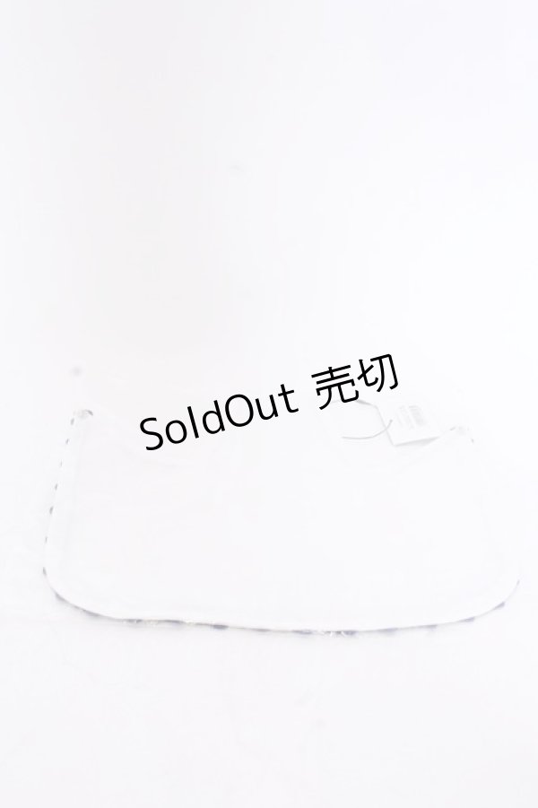 画像2: 【SALE】Moi-meme-Moitie / M+CROIXキャップ  ホワイト×ブルーレース O-25-05-29-1018-MO-AC-OW-ZT394-F005 (2)