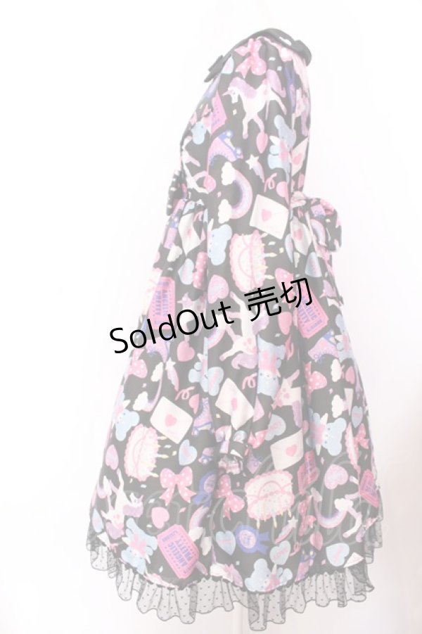 画像3: Angelic Pretty / Girly Stickerワンピース  クロ O-25-02-26-006-AP-OP-OW-OS (3)