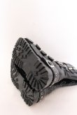 画像7: REFLEM / 7バックルプラットフォームブーツ 24ｃｍ ブラック O-25-02-26-072-PU-SH-OW-OS (7)