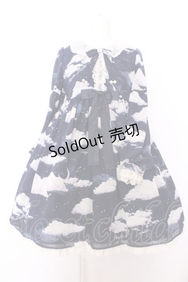 画像1: Angelic Pretty / Misty Skyワンピース  ネイビー O-25-02-26-007-AP-OP-OW-OS (1)